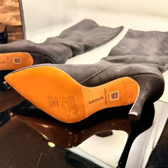 Larroude Kate Boot in Black Suede | LIKE NEW - Picture 9 of 10